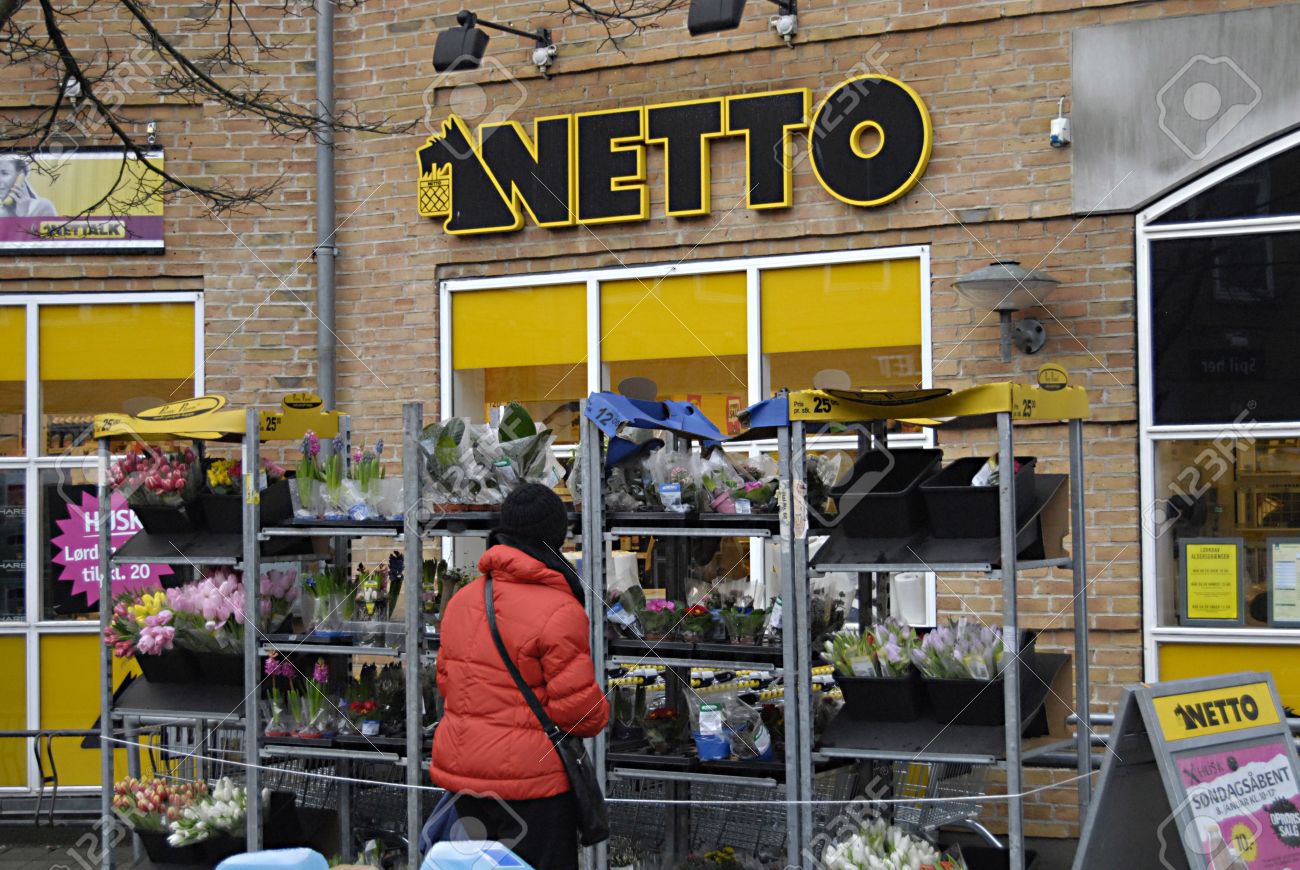 Продуктовый магазин Netto Копенгаген